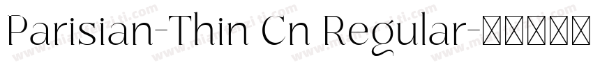 Parisian-Thin Cn Regular字体转换